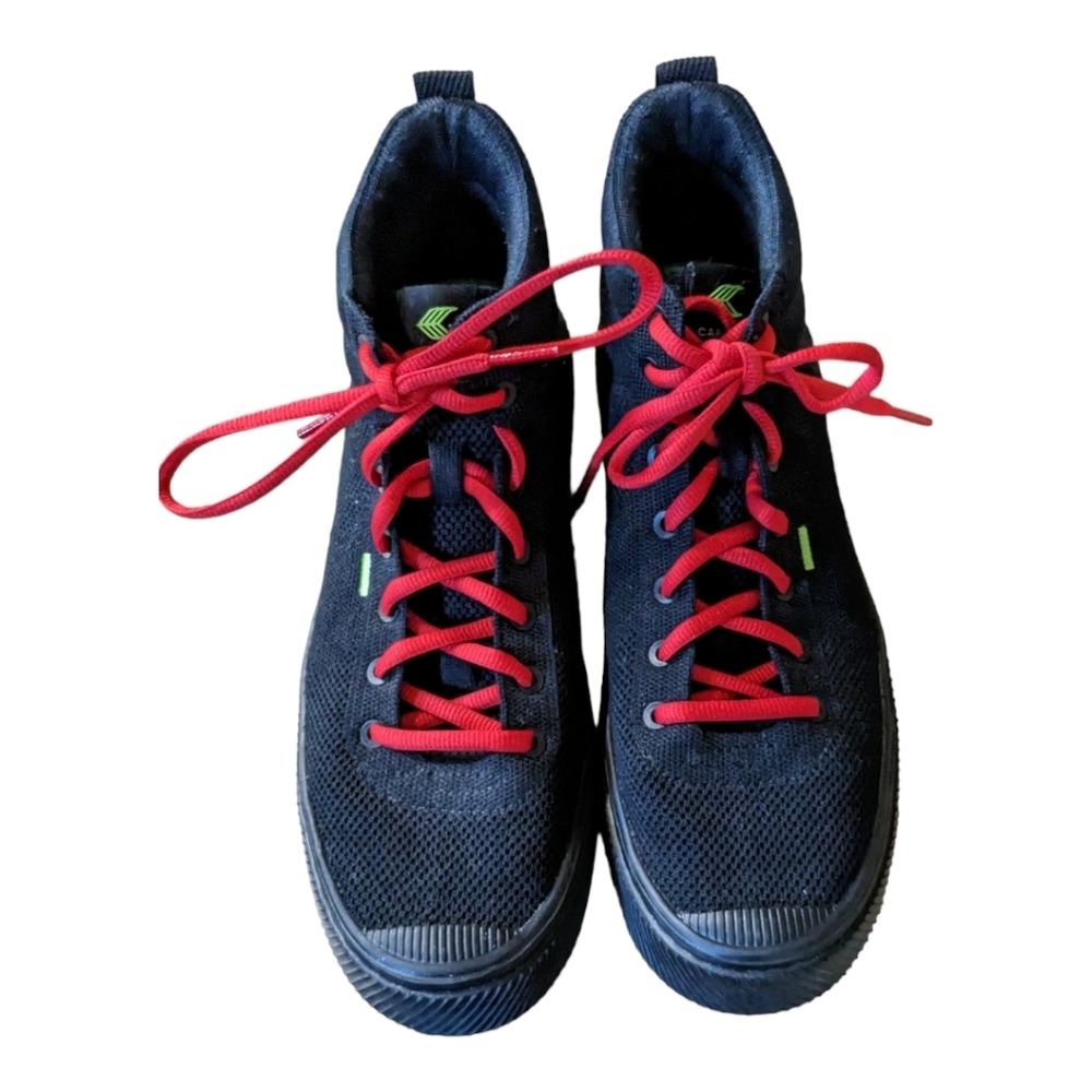 Cariuma Black IBI High Top Sneakers, women's 9, men's 7.5, EUC